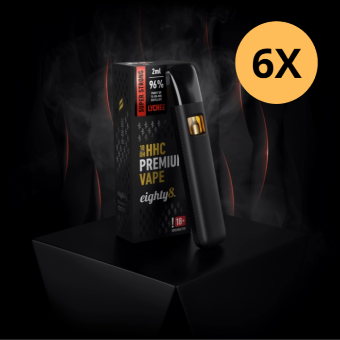 Výhodný set 6x 10-OH-HHC vapovacie pero eighty8, 2ml