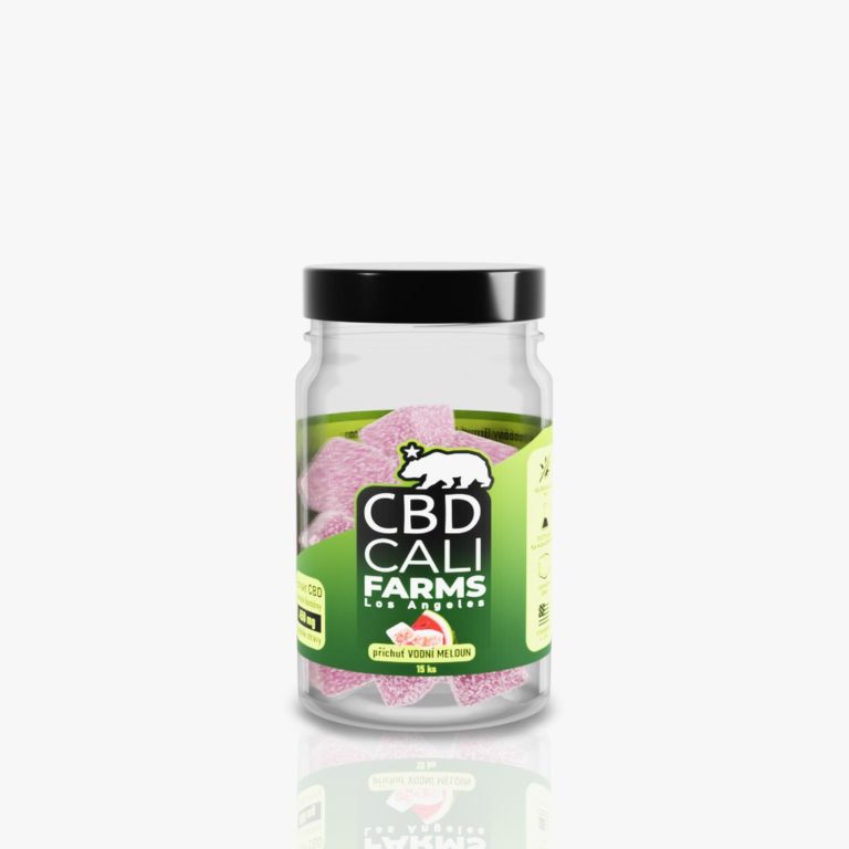 Bonbóny CBD želé MELÓN Cali Farms 450mg 15ks x 30mg