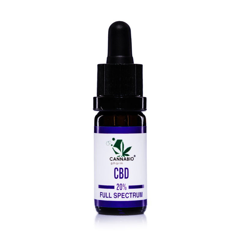 CANNABIO CBD kvapky 20% Full Spectrum 10ml