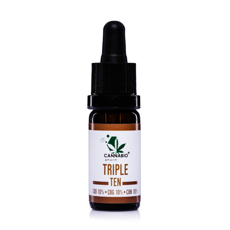 CANNABIO Triple Ten CBD CBG CBN 30% 10ml