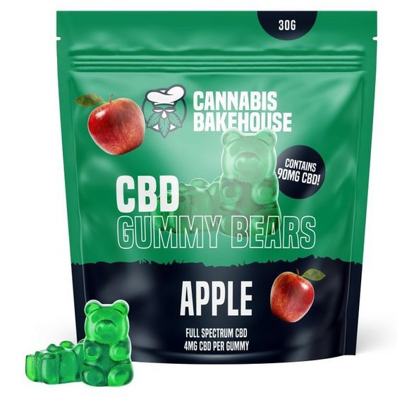CBD Bears APPLE Cannabis Bakehouse 90mg 30g