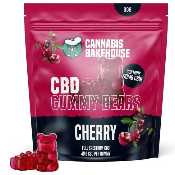 CBD Bears CHERRY Cannabis Bakehouse 90mg 30g