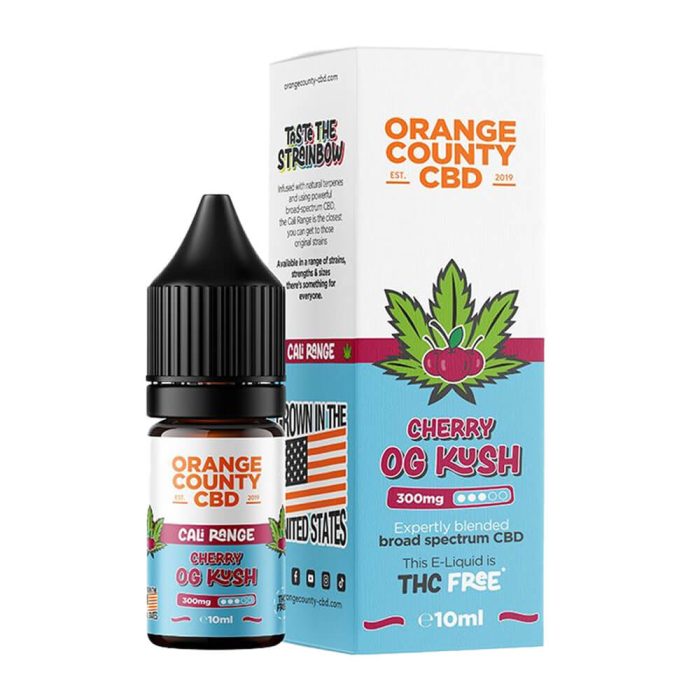Orange County CBD liquid Cherry OG Kush Hybrid CALI