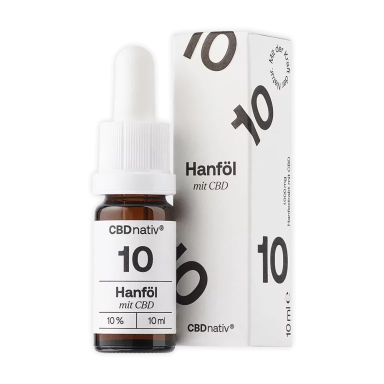 CBDnativ Konopný olej s CBD 10 % BIO PREMIUM 10ml