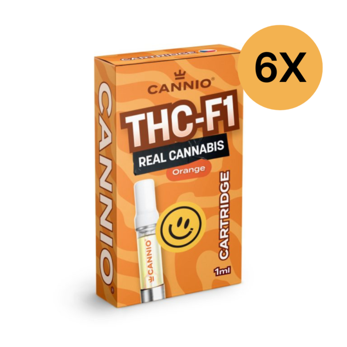 Výhodné balenie 6x THC-F1 cartridge CANNIO 1ml