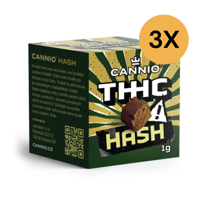 Výhodné balenie 3x THHC hash CANNIO 1g