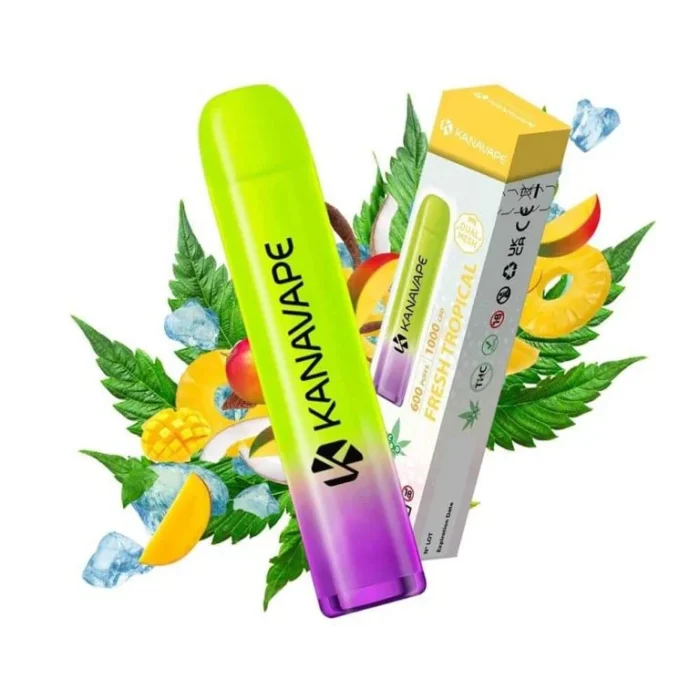 Fresh Tropical CBD vape KanaVape 600 ťahov 2ml