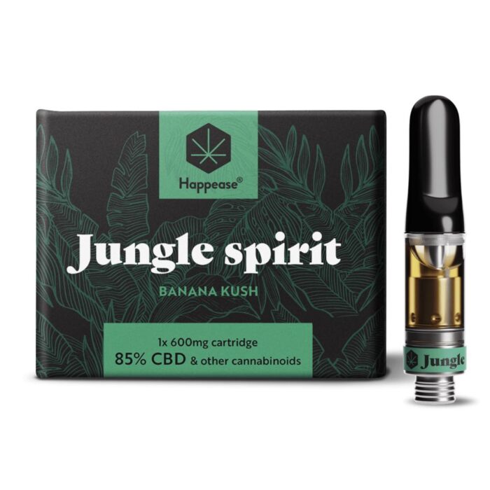 Happease CBD cartridge Jungle Spirit 85% Banana Kush 1ks