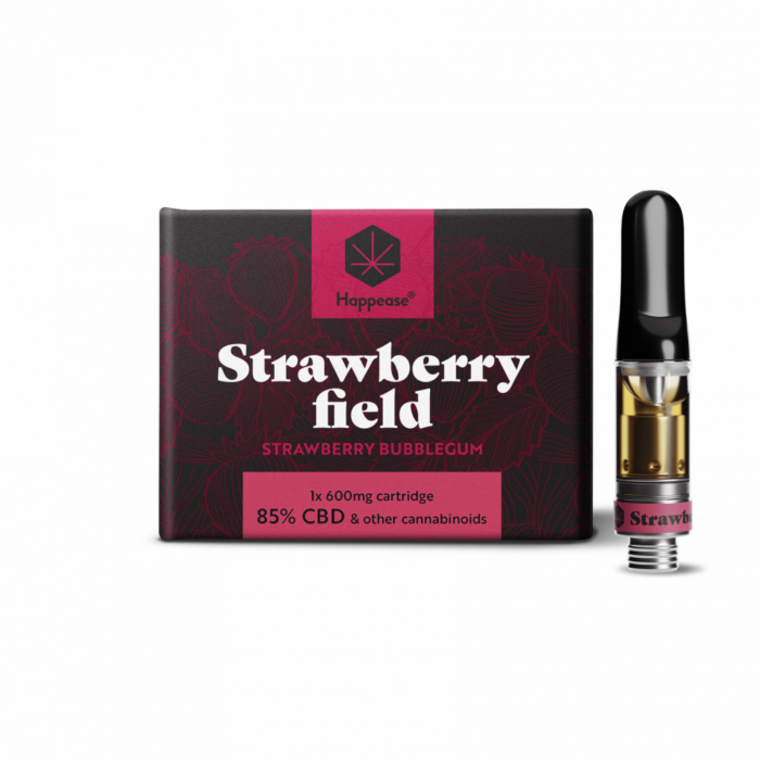 Happease CBD cartridge Strawberry Field 85% Bubblegum 1ks