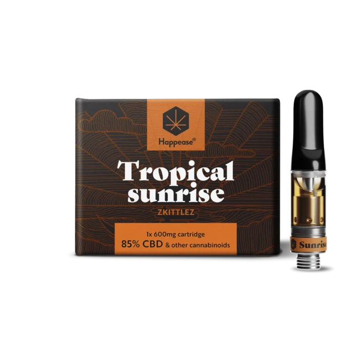 Happease CBD cartridge Tropical Sunrise 85% Zkittlez 1ks