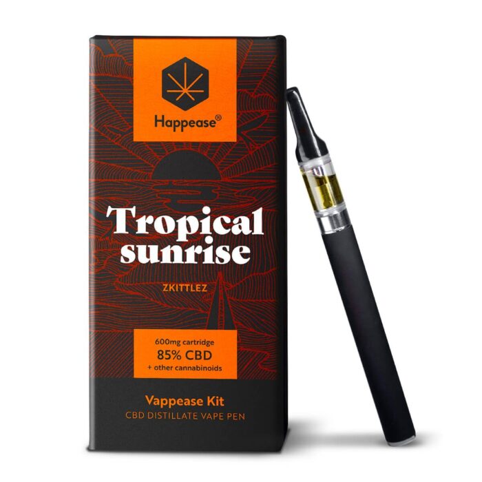 Happease vape pen CBD Tropical Sunrise KIT 85% Zkittlez