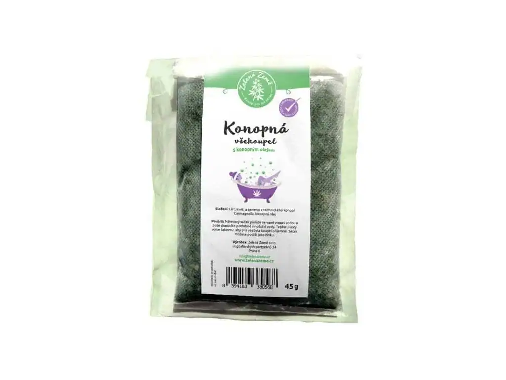 Konopná kúpeľ Zelená Země 45g