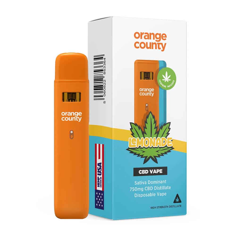 Lemonade CALI CBD vape pen Orange County 1ml SATIVA