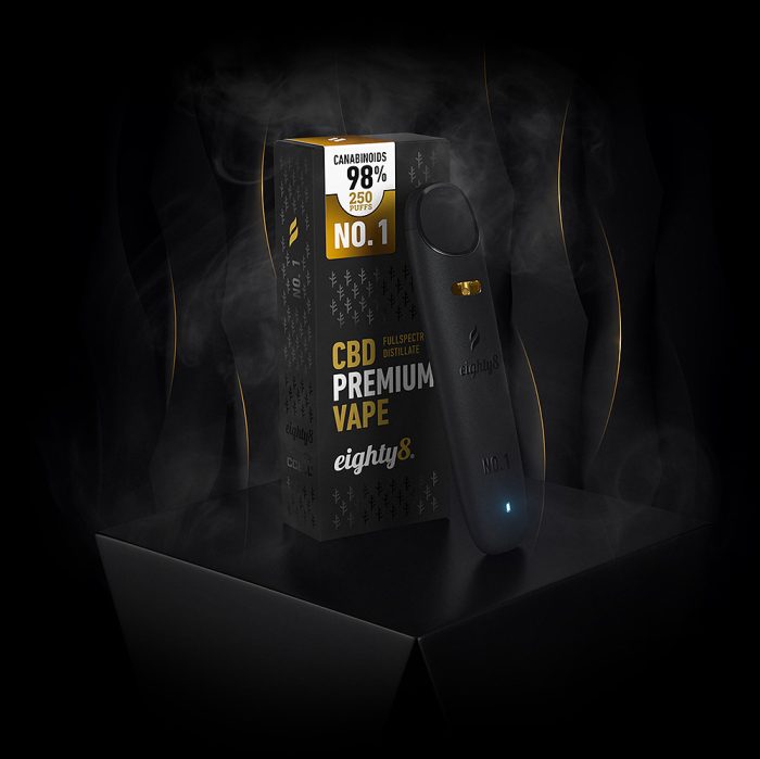 Vaporizačné pero NO. 1 CBD premium VAPE 98% eighty8 0,5ml