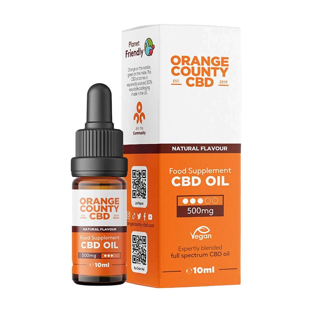 Orange County CBD kvapky 5% Full Spectrum 10ml