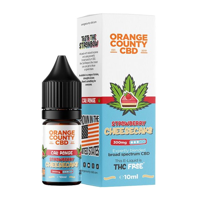 Orange County CBD liquid Strawberry Cheesecake CALI