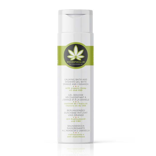Sprchový gél s pomarančom a škoricou Hemphilia 250ml