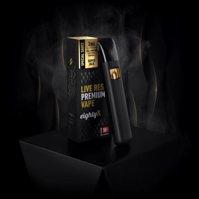 Super Jack LIVE RESIN terpény, VAPE pero eighty8