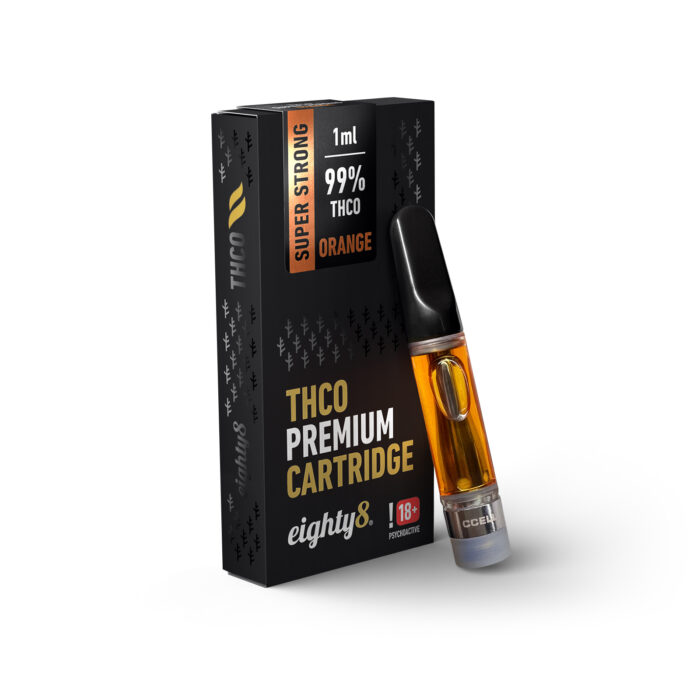 Orange THCO cartridge eighty8 99% 1ml