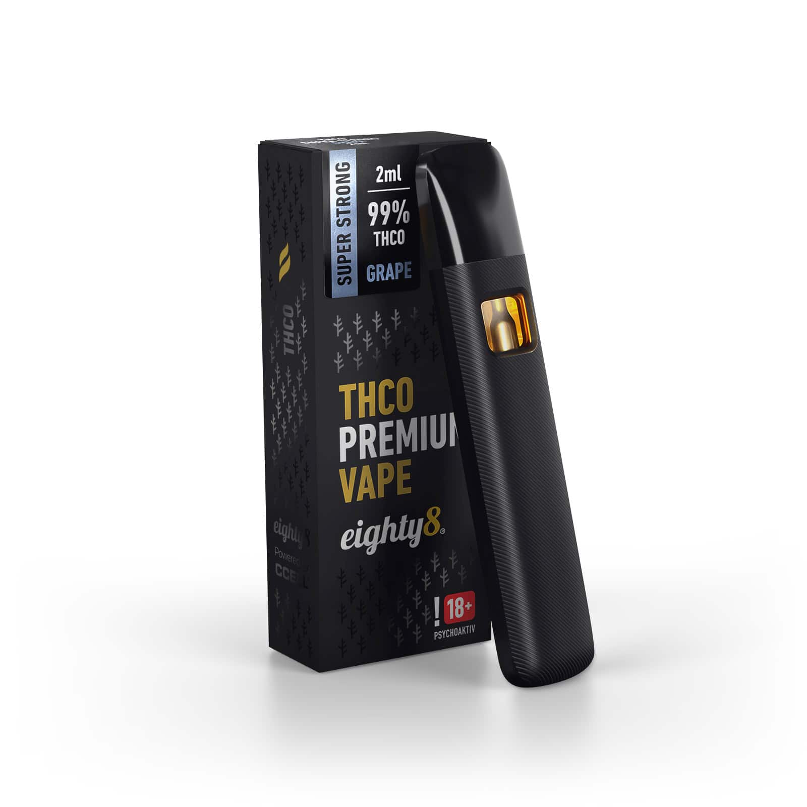 Grape THCO vape pen eighty8 99% 2ml
