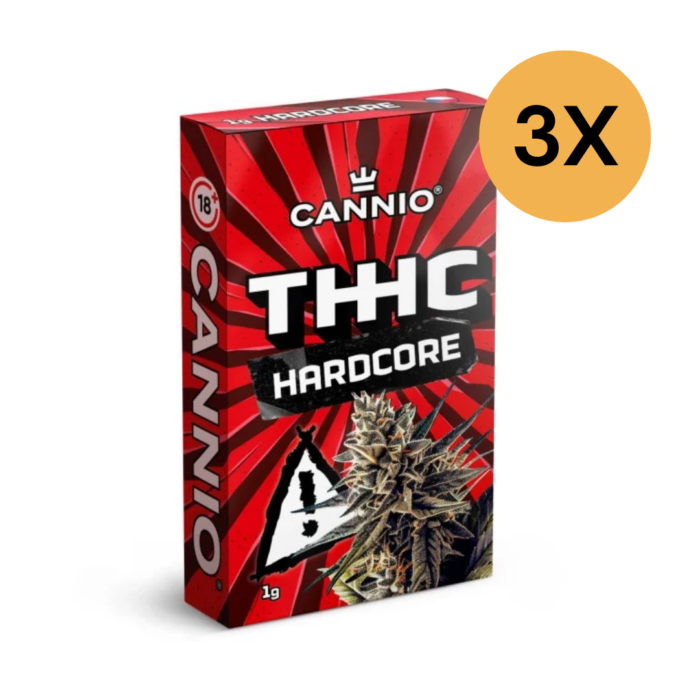 Výhodné balenie 3x THHC konopné kvety CANNIO 1g