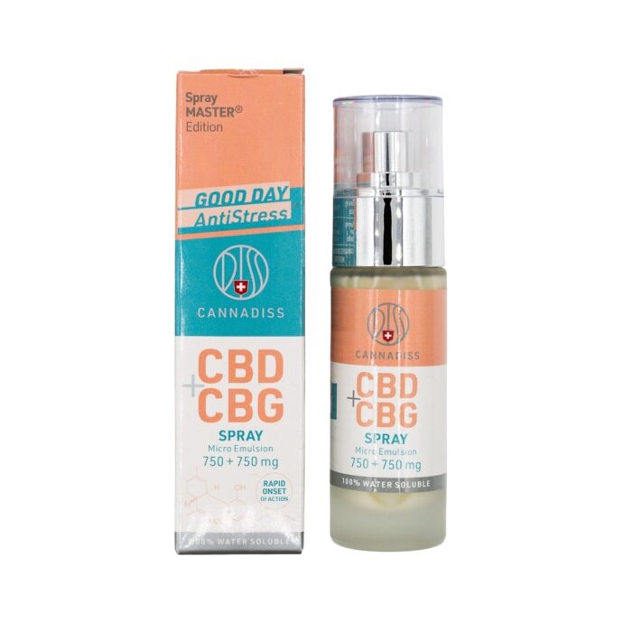 MIKRO CBD + CBG sprej na stres CannaDISS, 30ml