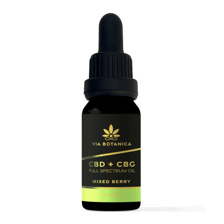 VIA BOTANICA CBD + CBG kvapky 20% Malina 10ml