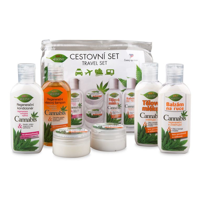 Sada Bione - konopná kozmetika pre cestovateľov