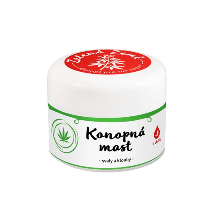 Zelená Země konopná masť na svaly a kĺby 12ml