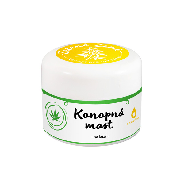 Zelená Země konopná masť na pokožku 12 ml