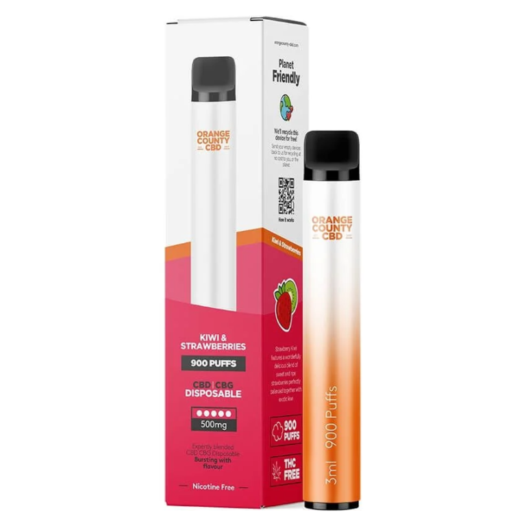 Orange County CBD CBG vape KIWI STRAWBERRY 3ml