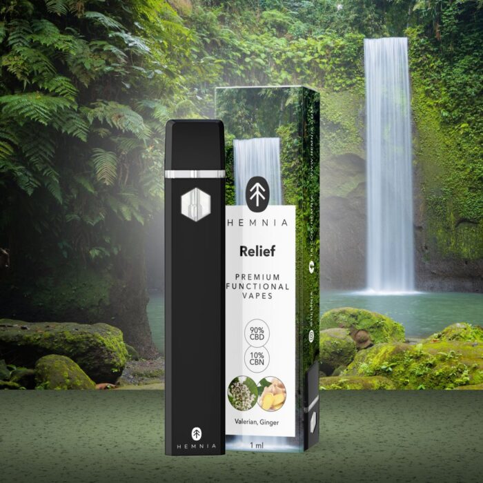 Relief vape HEMNIA 90% CBD + 10% CBN 1ml