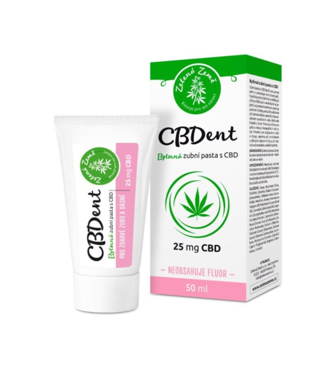 Zelená Země CBD zubná pasta 50ml